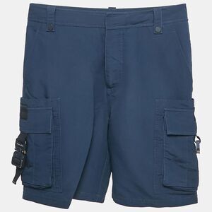 Dior Homme Navy Blue Synthetic Blend Cargo Shorts M